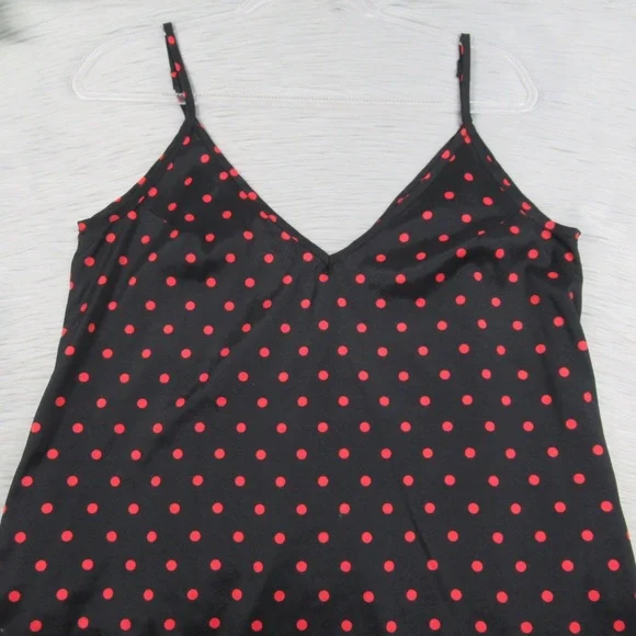 Zanzea Black Red Polkadot Boho Maxi Dresses Women's Size 6 Oversized/Relaxed Fit - Picture 4 of 11